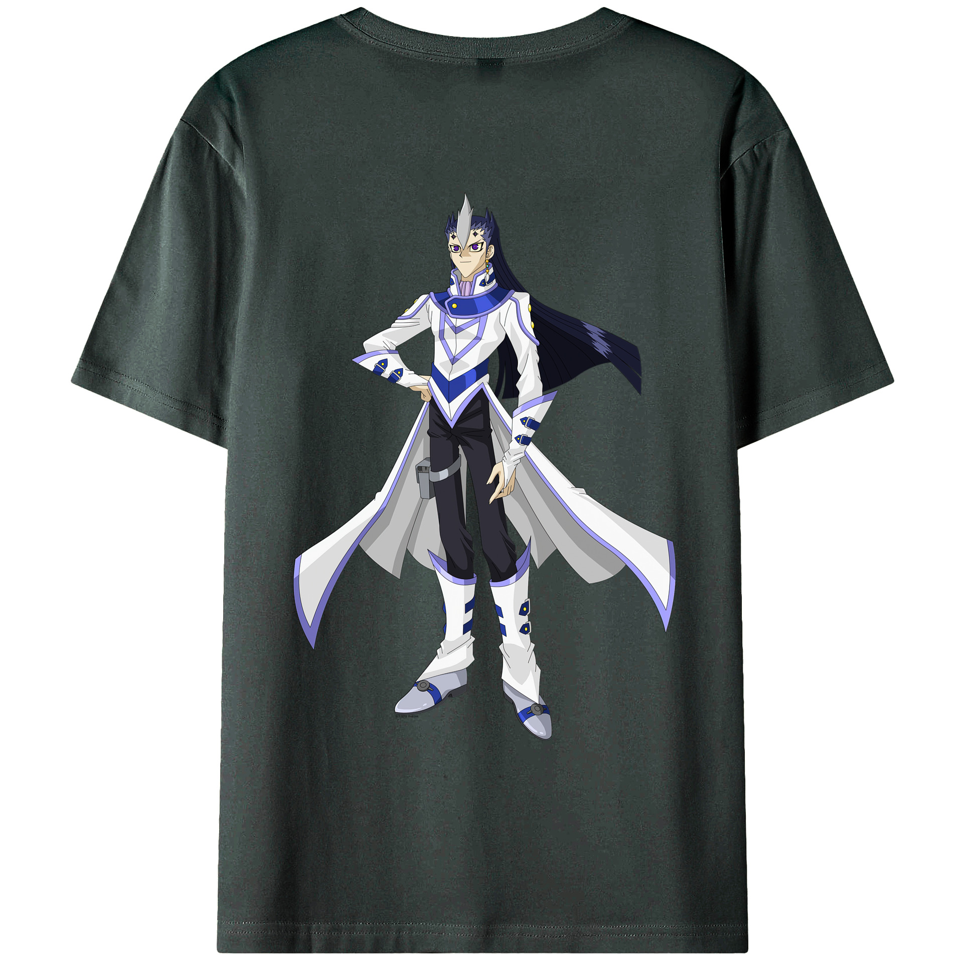 （画像用） 遊☆戯☆王 Yu-Gi-Oh! 綿100％ メンズ半袖Tシャツ（バックプリント） 通気性